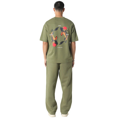 Irasuto Studios Koi Khaki T Shirt
