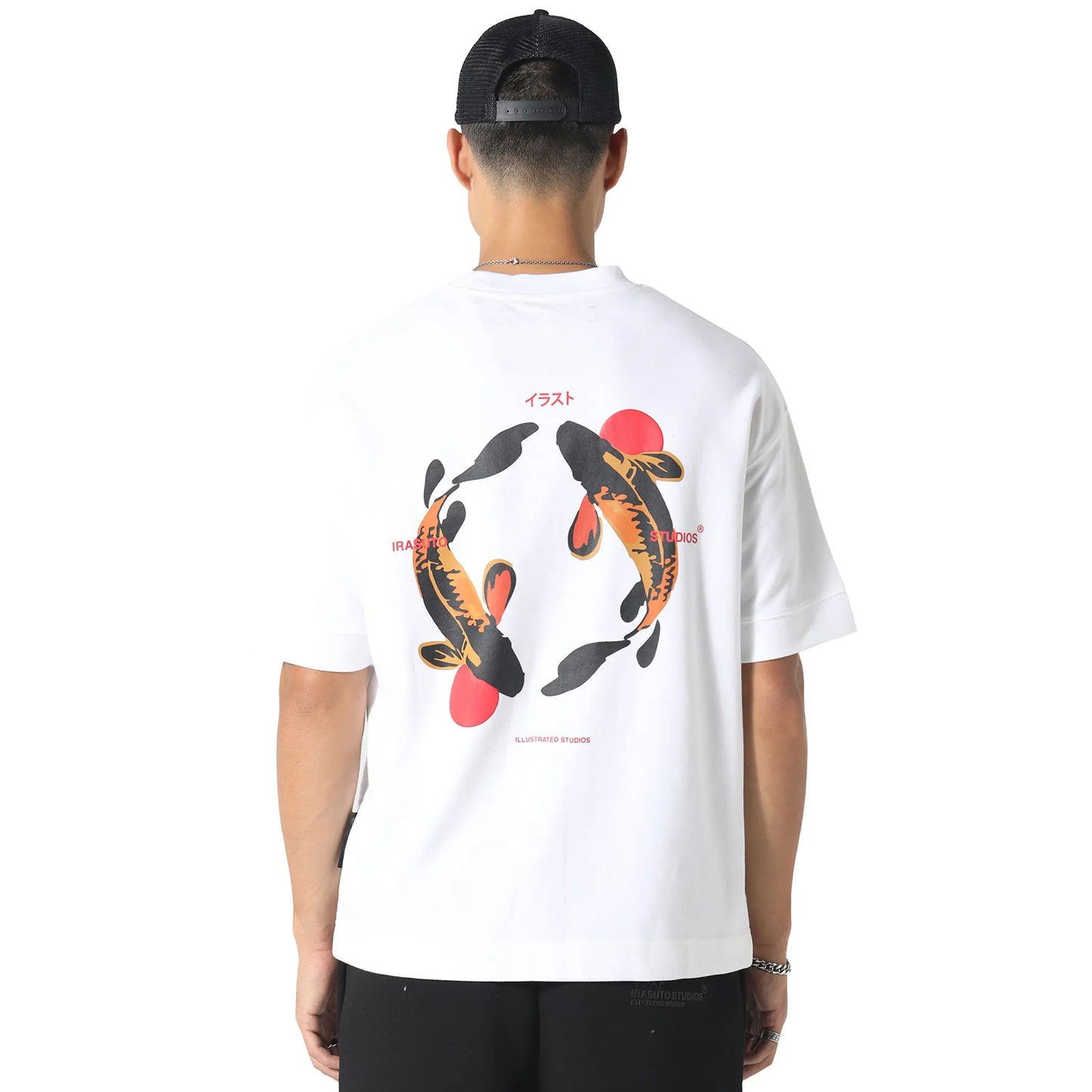 Irasuto Studios Koi White T Shirt
