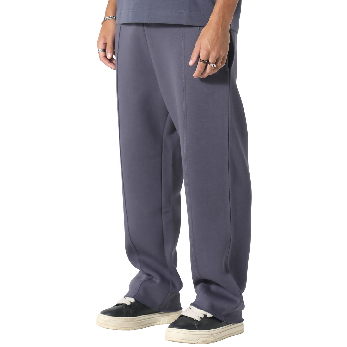 Irasuto Studios Open Hem Deep Blue Sweatpants