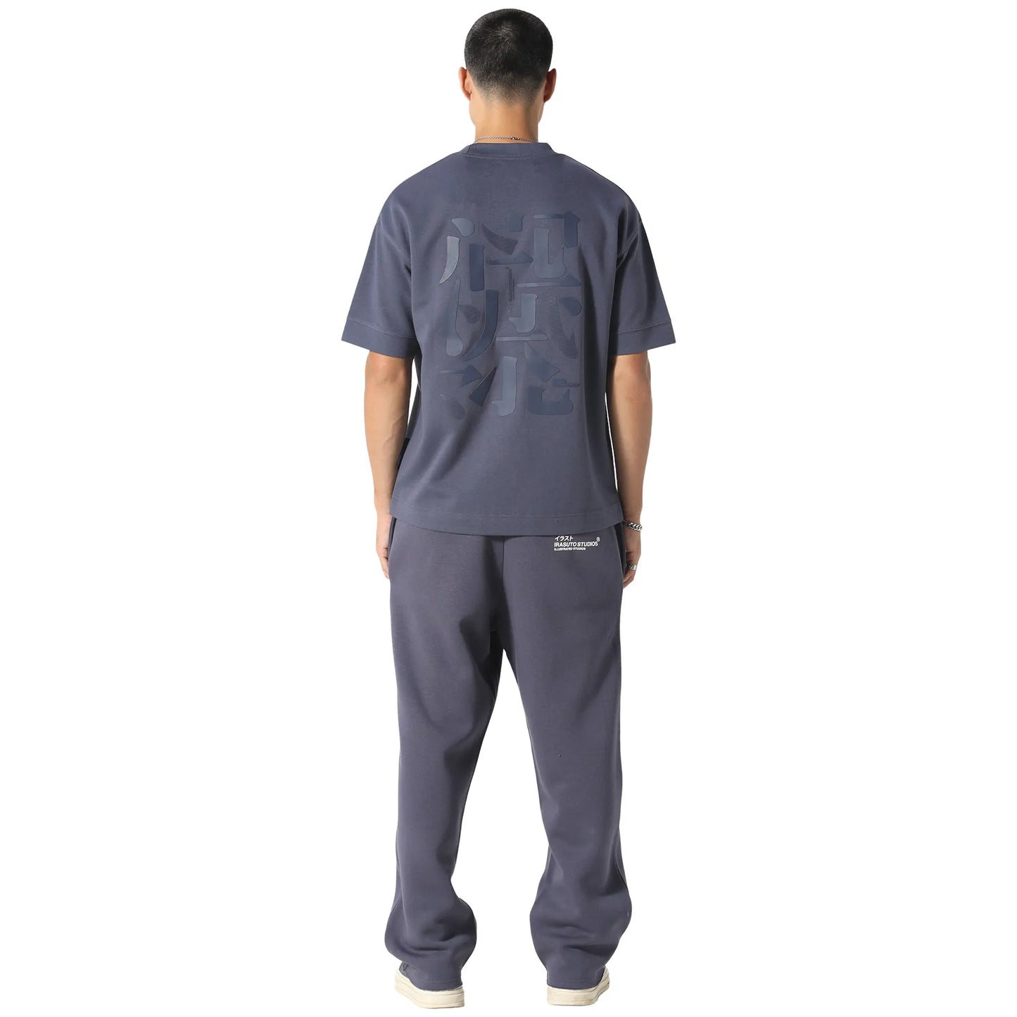 Irasuto Studios Open Hem Deep Blue Sweatpants