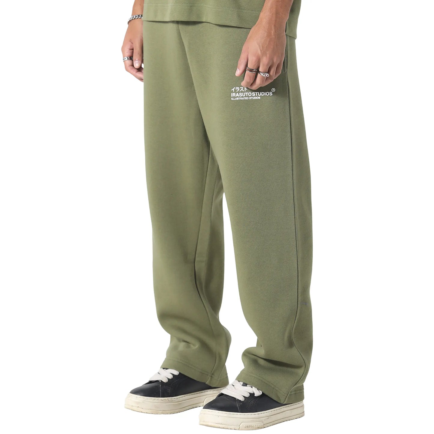 Irasuto Studios Open Hem Khaki Sweatpants
