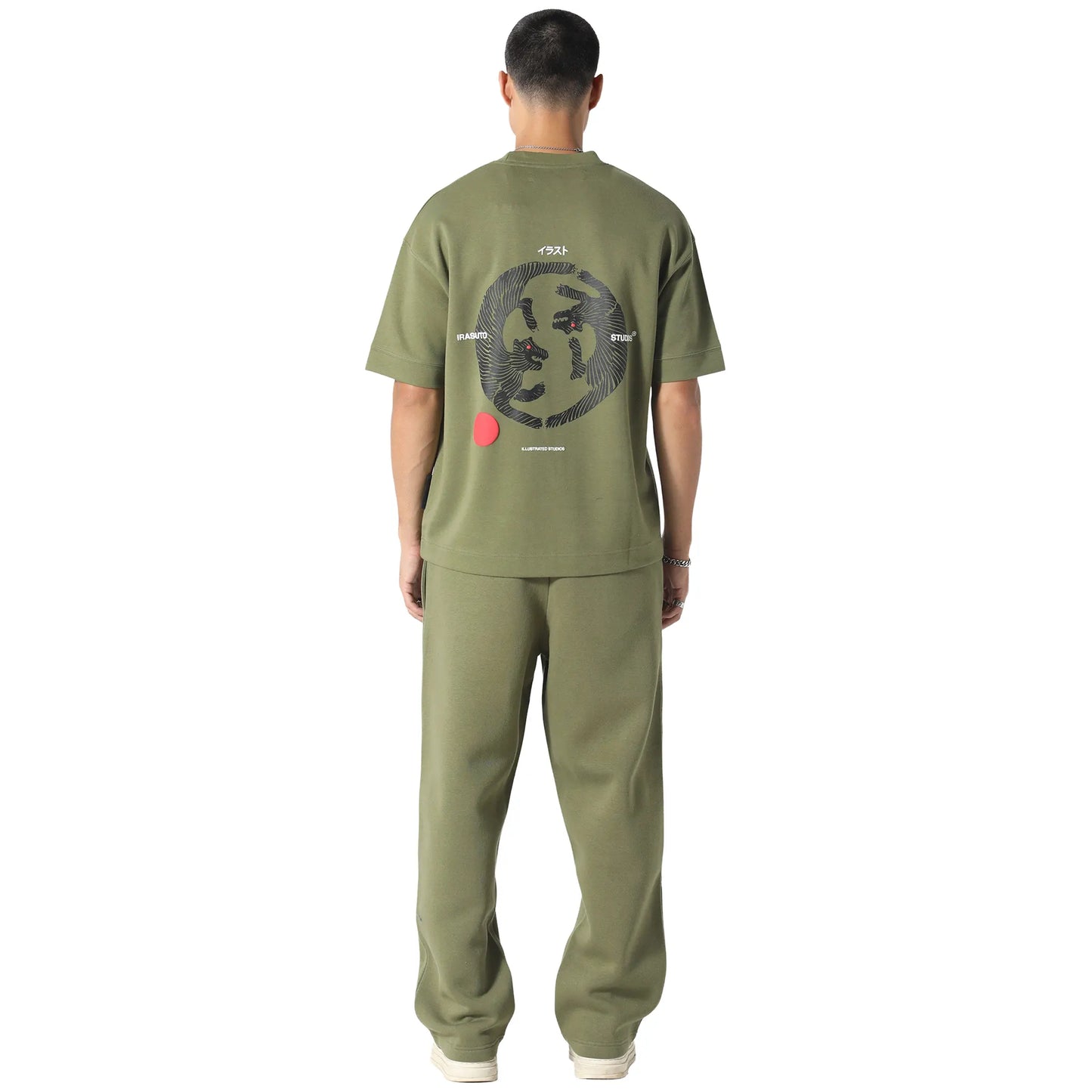 Irasuto Studios Open Hem Khaki Sweatpants