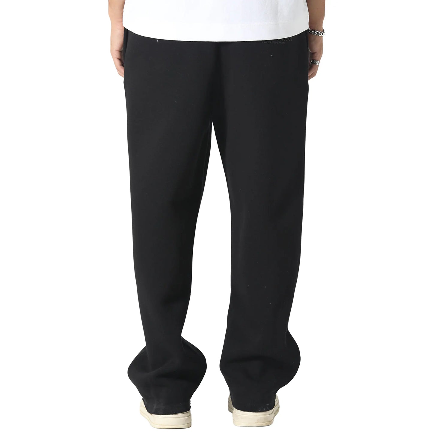 Irasuto Studios Raw Hem Black Sweatpants