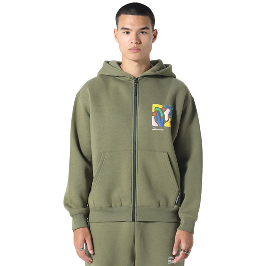 Irasuto Studios Shikaku Form Khaki Zip-Up Hoodie