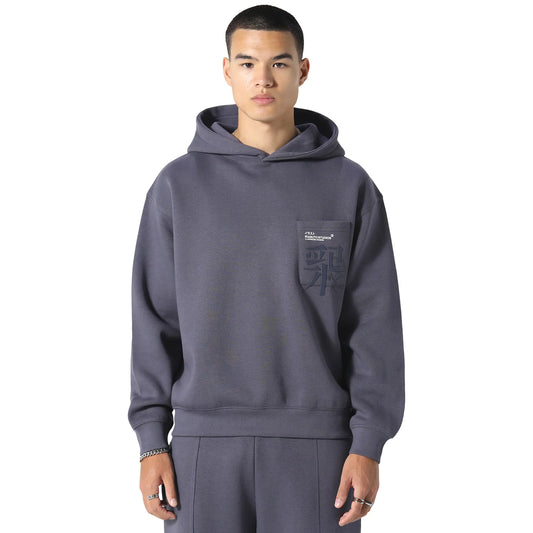 Irasuto Studios Typo Sea Blue Hoodie