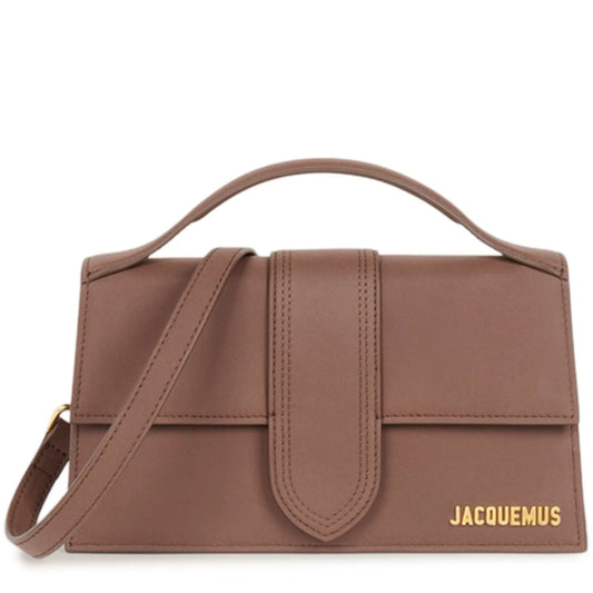 Jacquemus Large Bambino Brown Suede Crossbody Bag