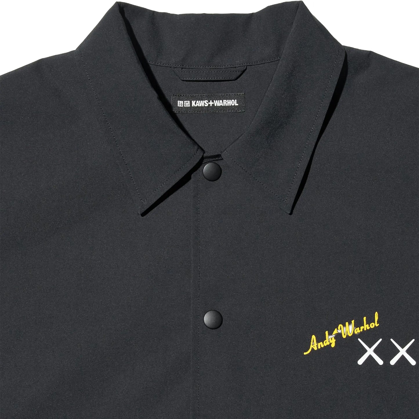 Kaws x Uniqlo Warhol Coach Black Jacket
