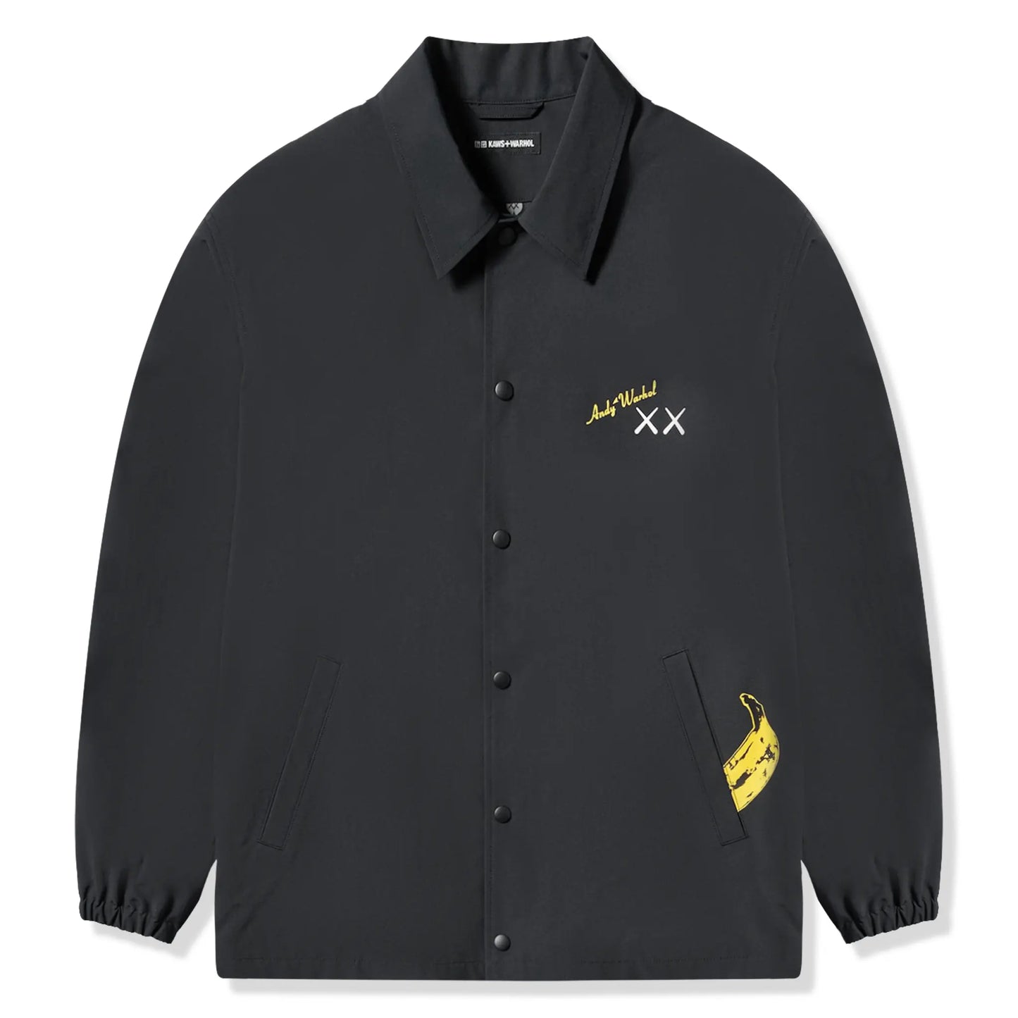 Kaws x Uniqlo Warhol Coach Black Jacket