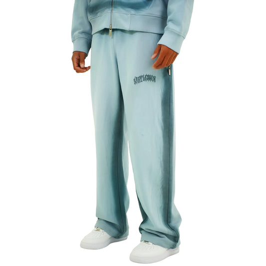 Last Lesson Sprayed Blue Sweatpants