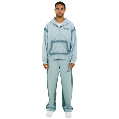 Last Lesson Sprayed Blue Sweatpants