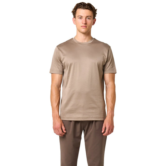 Loiano Egyptian Cotton Taupe T Shirt