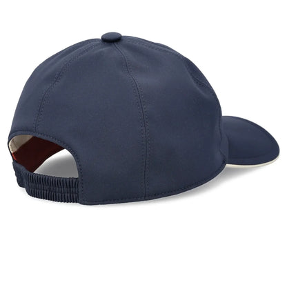 Loro Piana Microfibre Storm System Royal Navy Ivory Baseball Cap