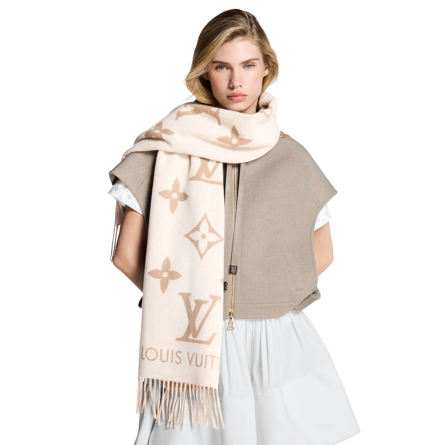 Louis Vuitton Reykjavik Beige Clair Scarf