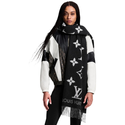 Louis Vuitton Reykjavik Black Scarf