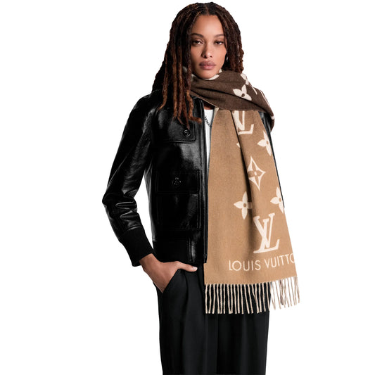 Louis Vuitton Reykjavik Gradient Beige Scarf