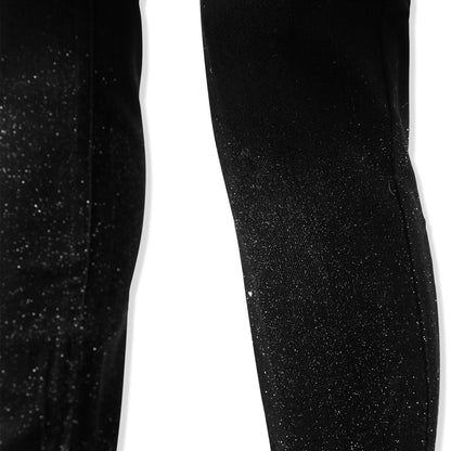 Lusso Sparkled Denim Jet Black Jeans