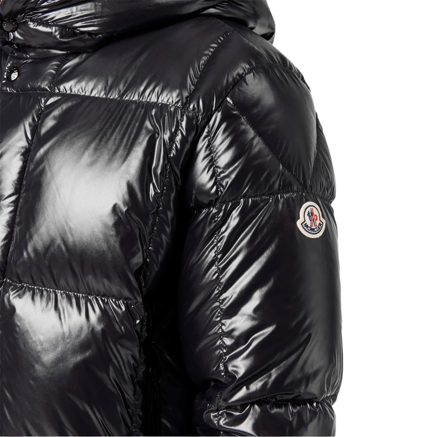 Moncler Parana Hooded Short Down Black Jacket