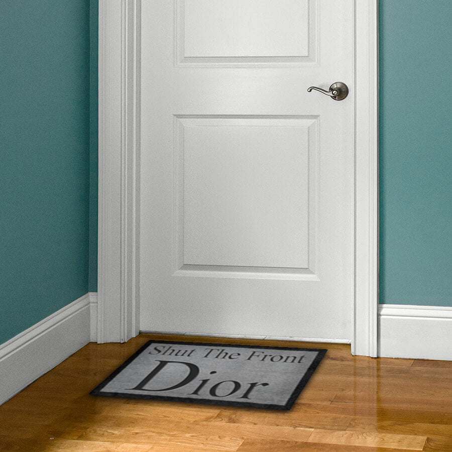 Dior Shut The Front Dior Light Grey Doormat 70x40cm