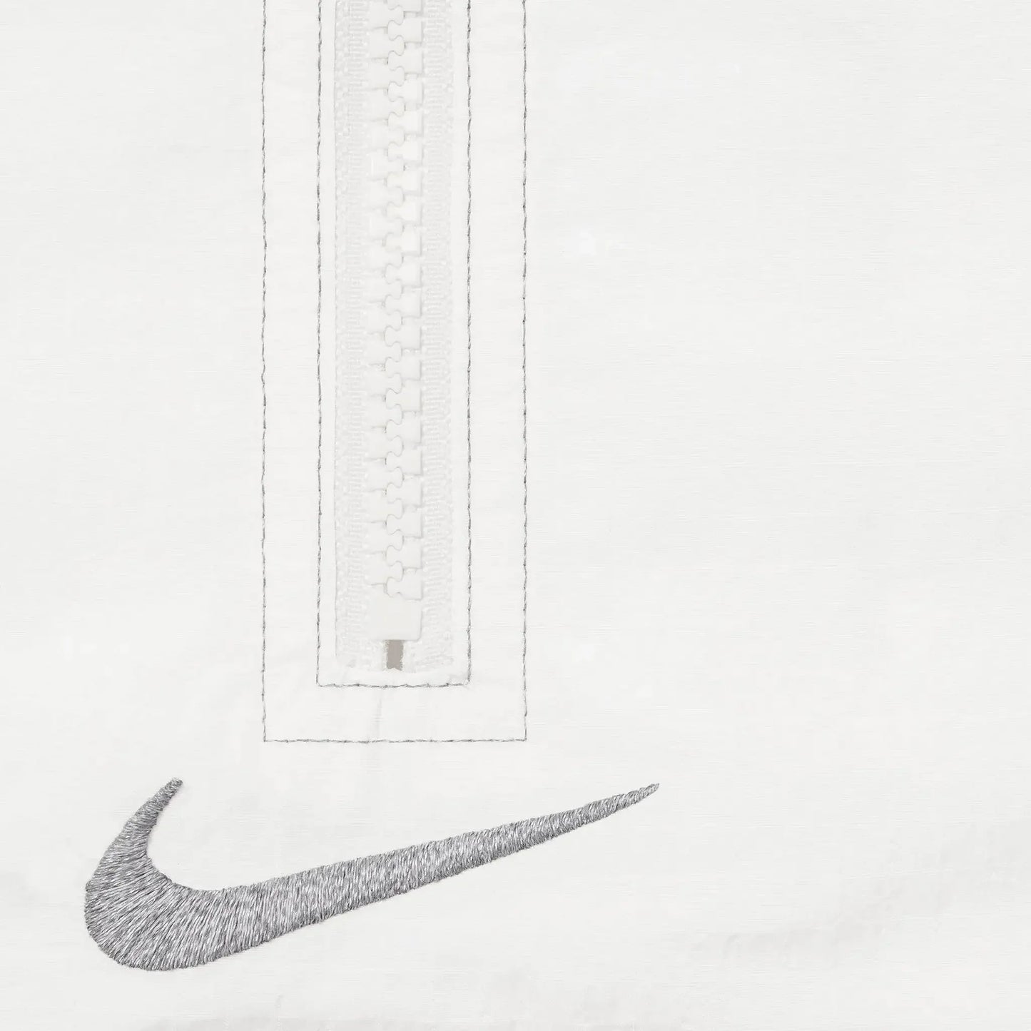 Nike x Supreme Ripstop White Half-Zip Jacket