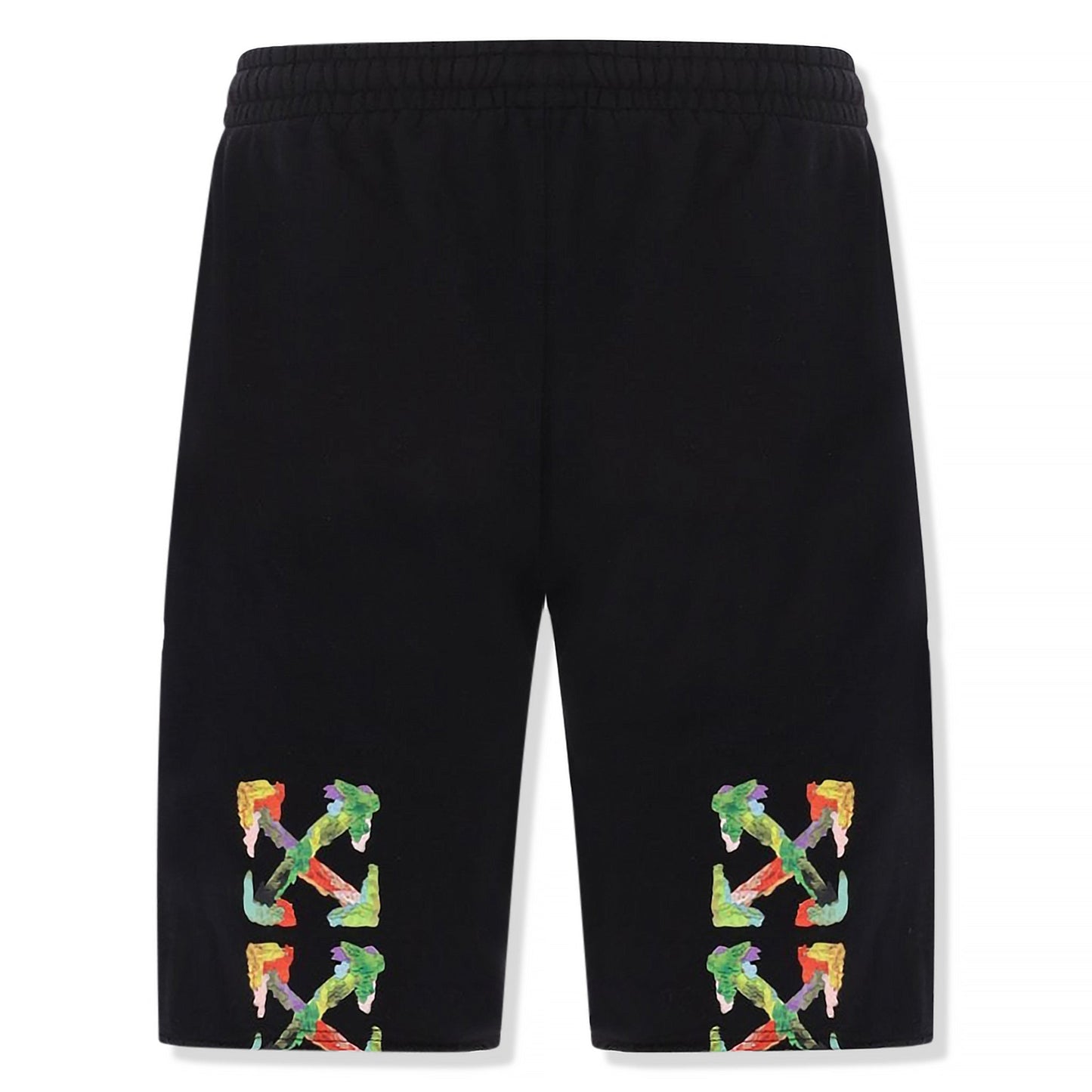 Preloved - Off-White Brush Arrows Black Sweat Shorts