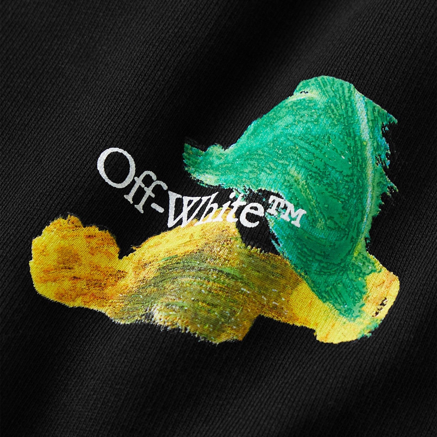 Preloved - Off-White Brush Arrows Black Sweat Shorts