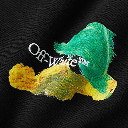 Preloved - Off-White Brush Arrows Black Sweat Shorts