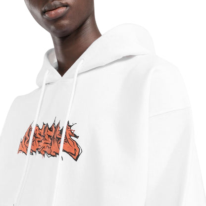 Off-White Graffiti Skate White Orange Hoodie
