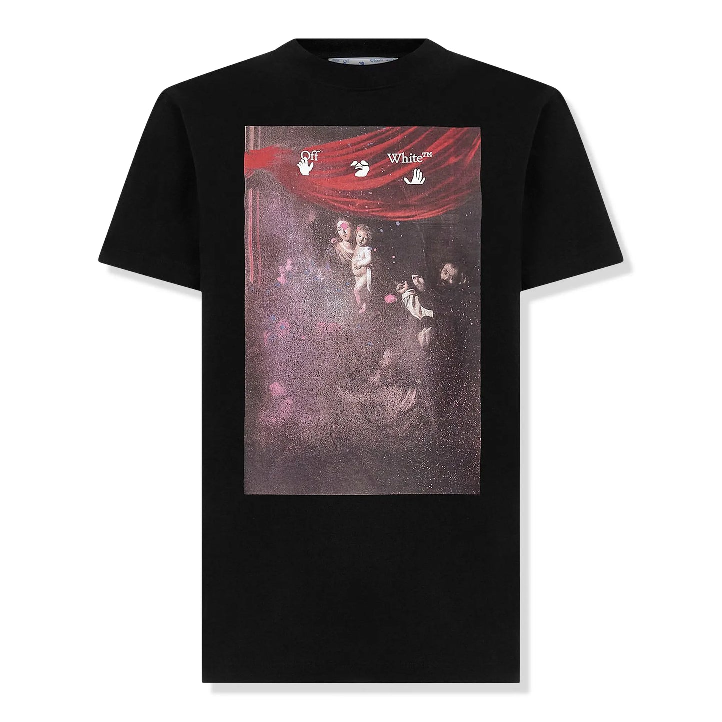 Off-White Slim Fit Caravaggio Painting Black T Shirt