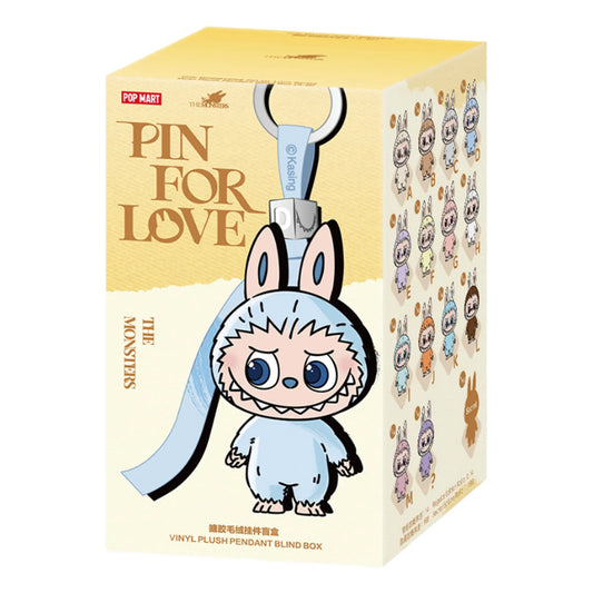 Pop Mart Labubu The Monsters Pin for Love Series Vinyl Plush Pendant Blind Box (A-M) (Single)