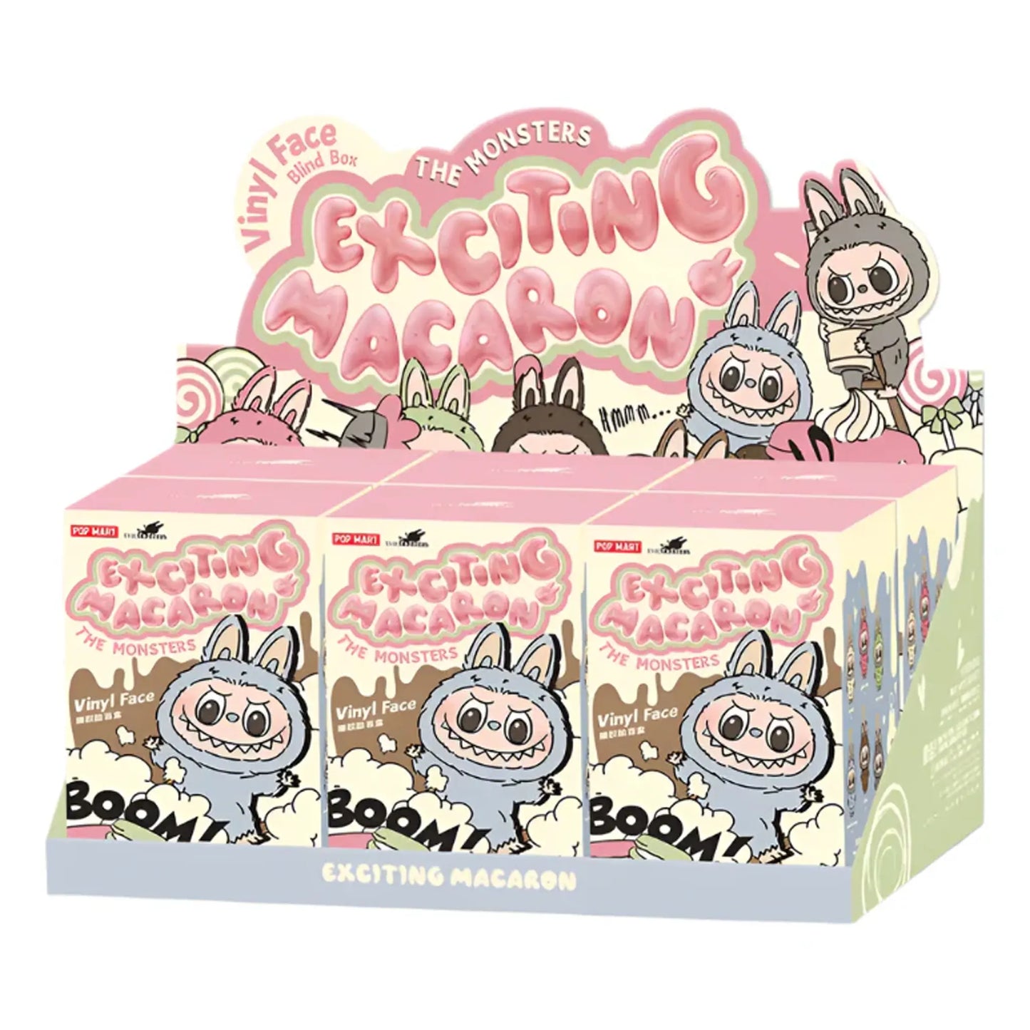 Pop Mart The Monsters Labubu Exciting Macaron (Case of 6)