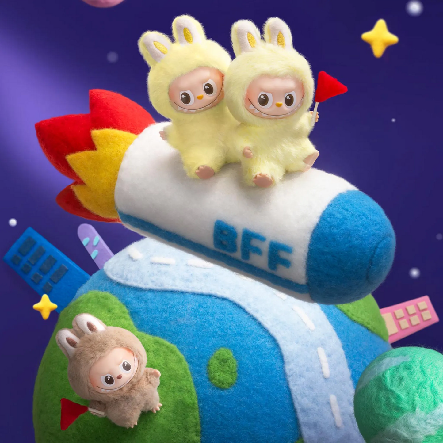 Pop Mart Labubu The Monsters Pin for Love Series Vinyl Plush Pendant Blind Box (N-Z) (Single)