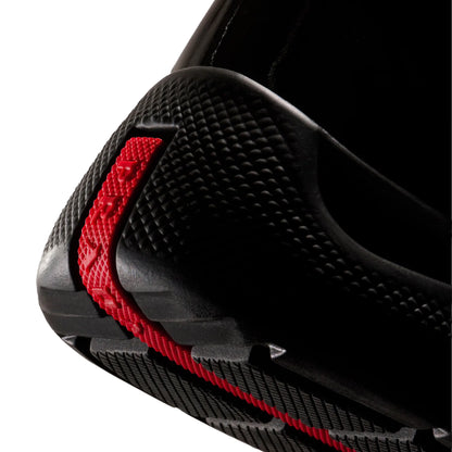 Prada Americas Cup Patent Leather And Technical Fabric Black Sneakers