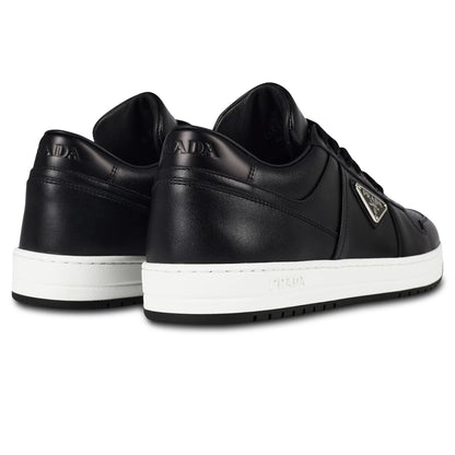 Prada Downtown Leather Low Top Black Sneaker
