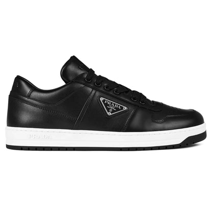 Prada Downtown Leather Low Top Black Sneaker