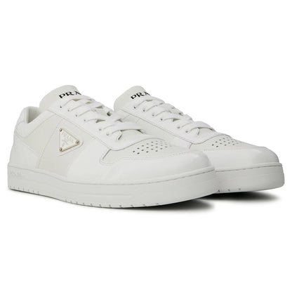 Prada Downtown Leather Low Top White Sneaker