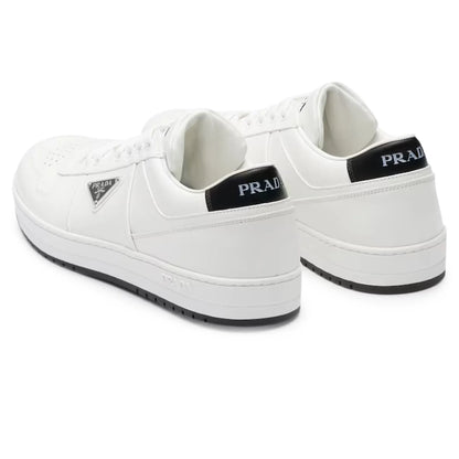 Prada Downtown Triangle Logo White Black Sneaker