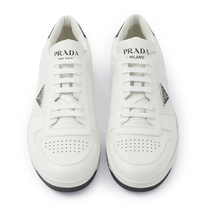 Prada Downtown Triangle Logo White Black Sneaker