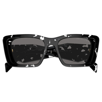 Prada PR 08YS 15S5Z1 Black Crystal Tortoise Polarised Sunglasses
