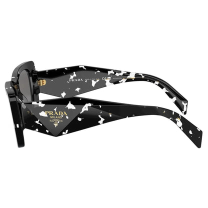 Prada PR 08YS 15S5Z1 Black Crystal Tortoise Polarised Sunglasses