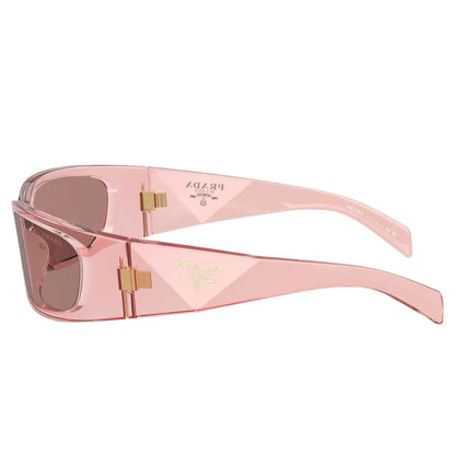 Prada PR A14S 19Q10D Transparent Peach Sunglasses