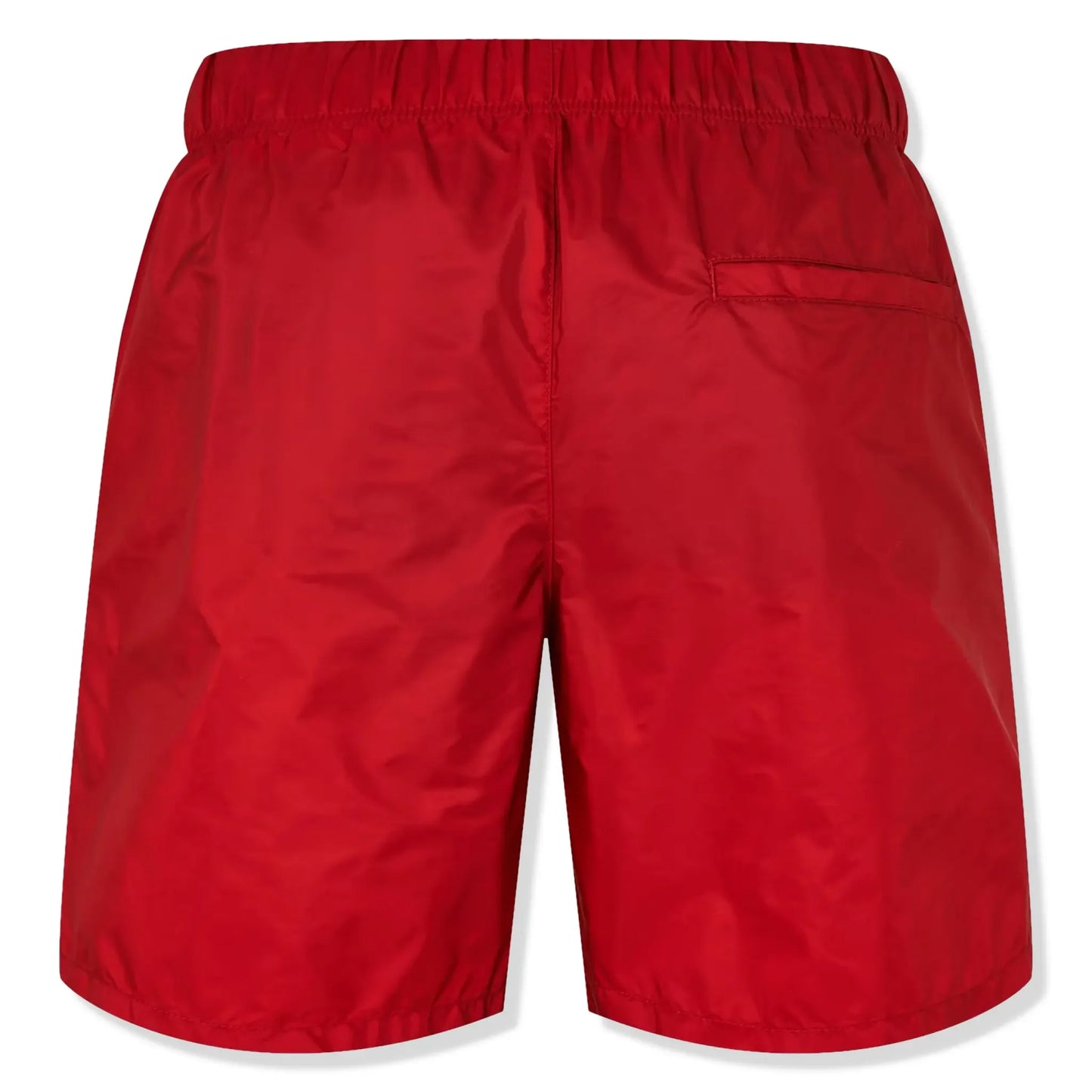 Prada Triangle Interlock Red Swim Shorts