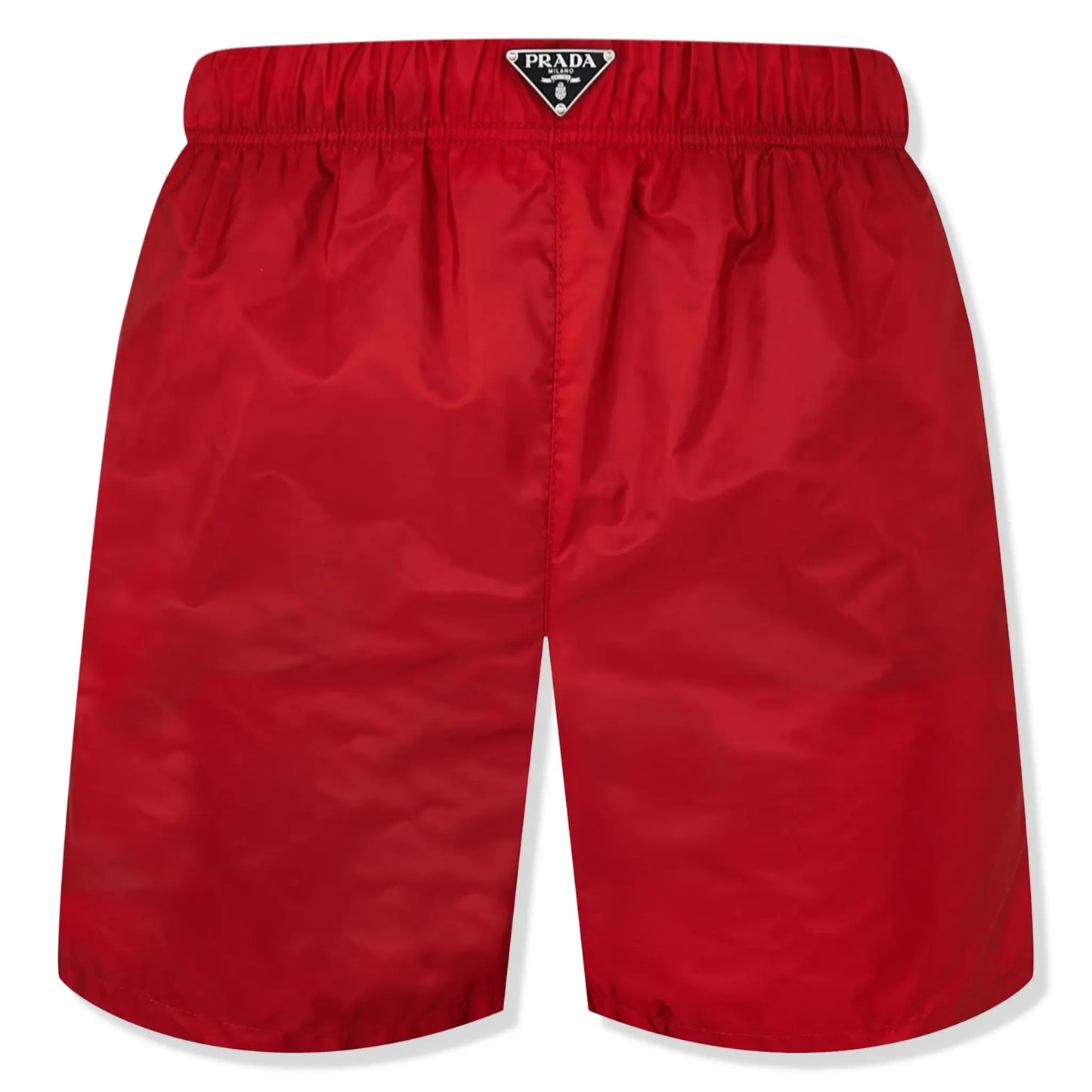 Prada Triangle Interlock Red Swim Shorts