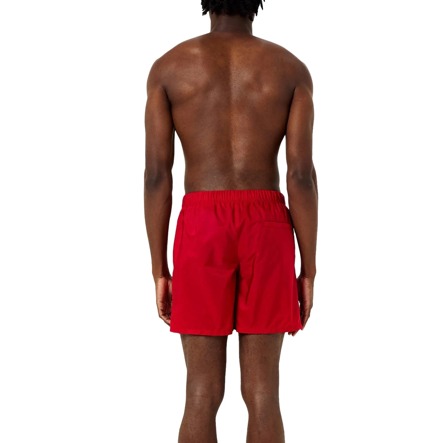 Prada Triangle Interlock Red Swim Shorts