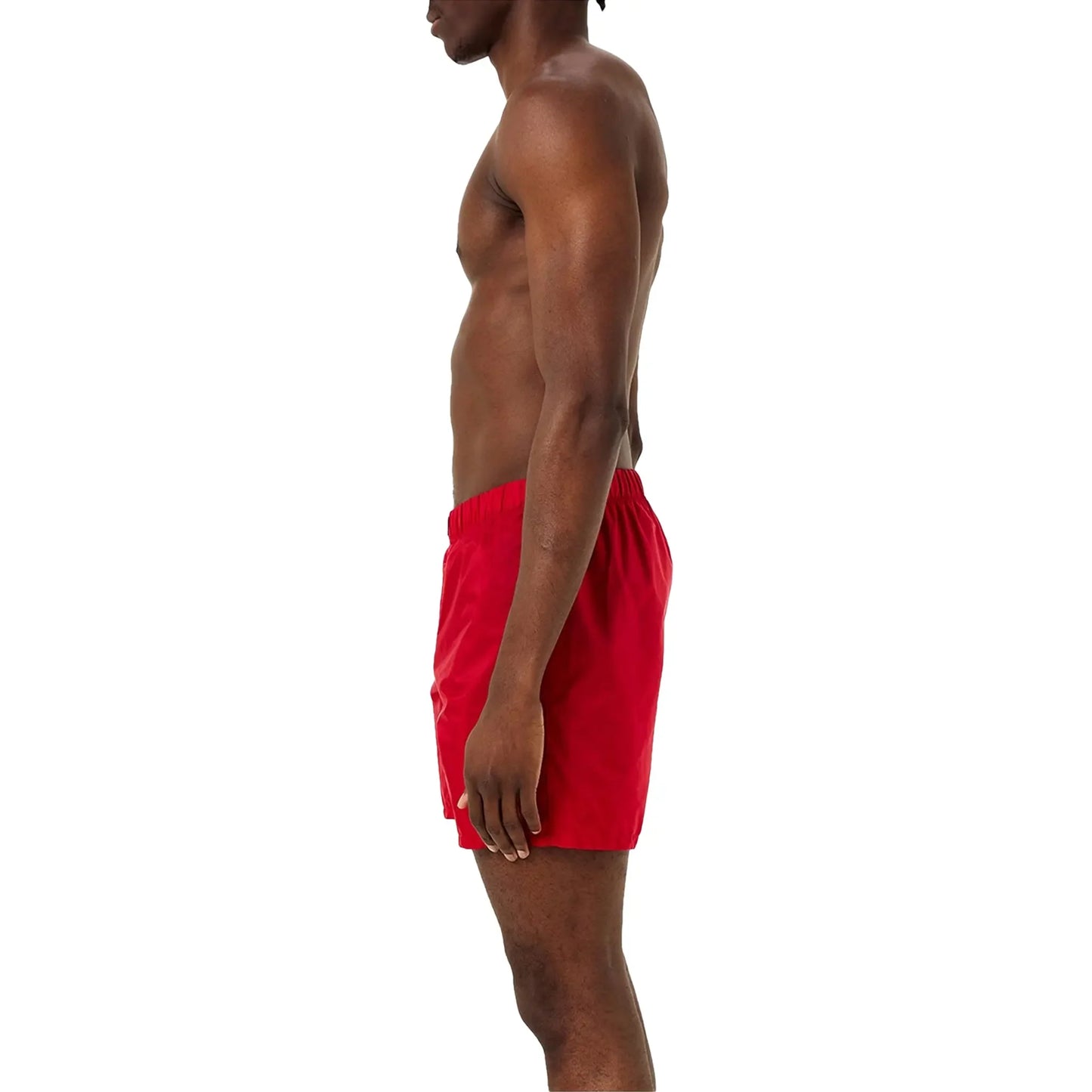 Prada Triangle Interlock Red Swim Shorts