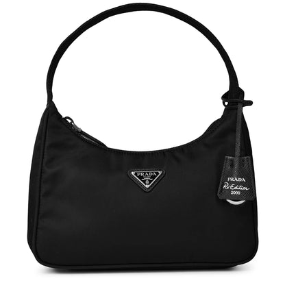 Prada Logo Re-Edition 2005 Mini Black Bag