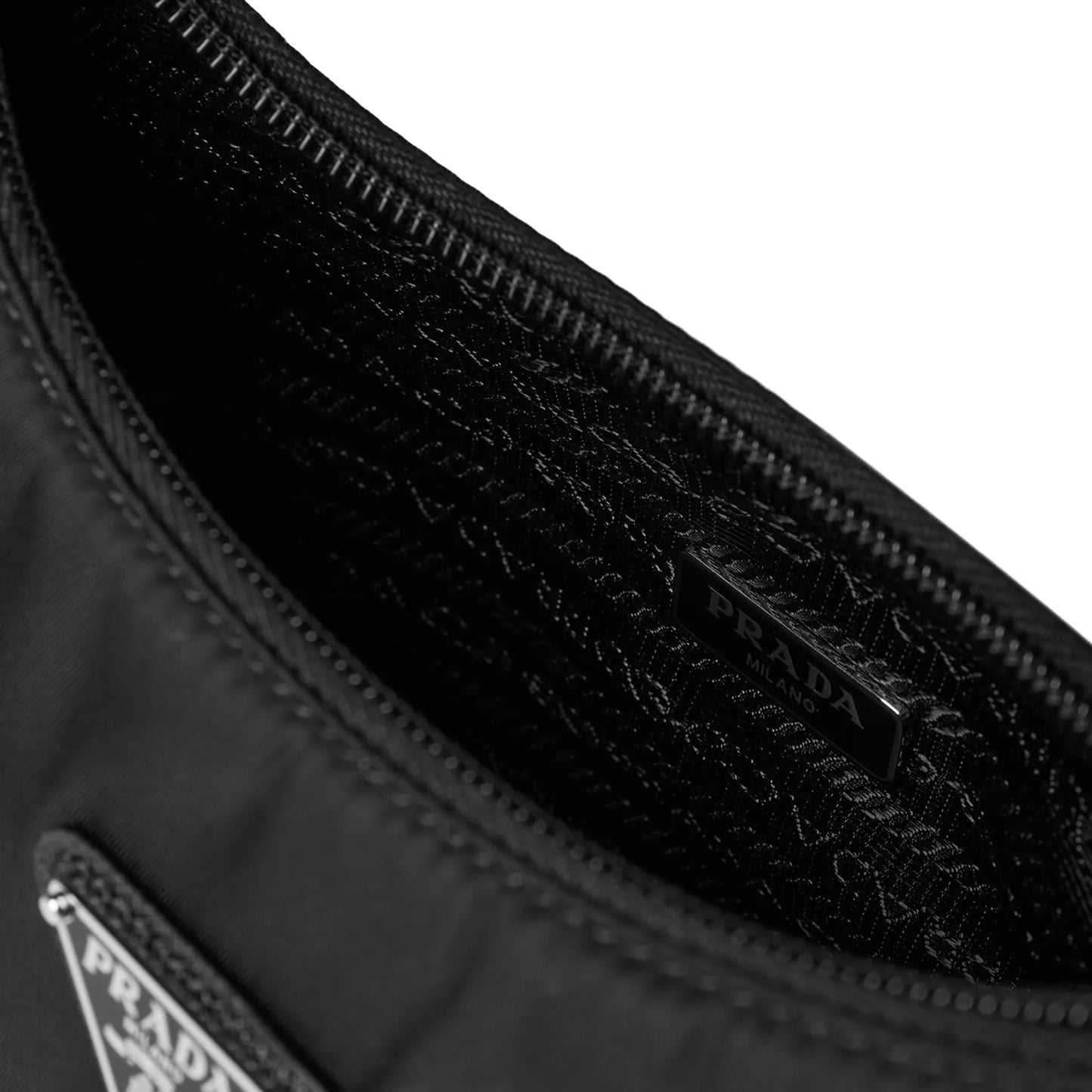 Prada Logo Re-Edition 2005 Mini Black Bag