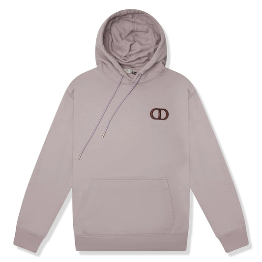 Preloved - Dior CD Icon Mauve Hoodie (Stain on Back & Shrunk In Size)