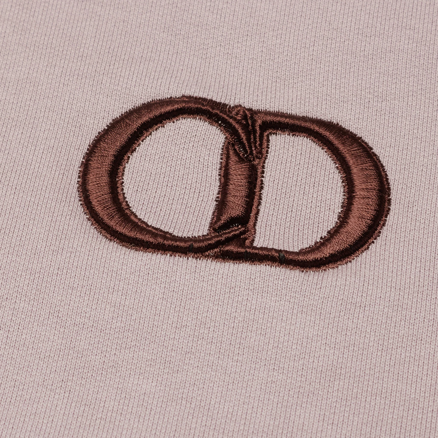 Preloved - Dior CD Icon Mauve Hoodie (Stain on Back & Shrunk In Size)