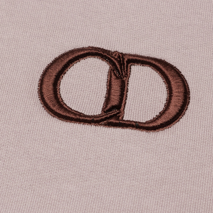 Preloved - Dior CD Icon Mauve Hoodie (Stain on Back & Shrunk In Size)