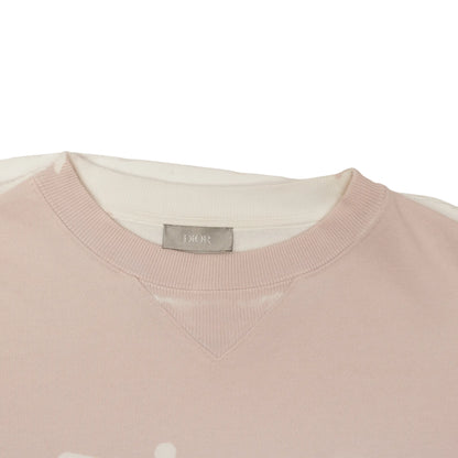 Preloved - Dior x Shawn Stussy Bee Garment-Dyed Pink Sweatshirt